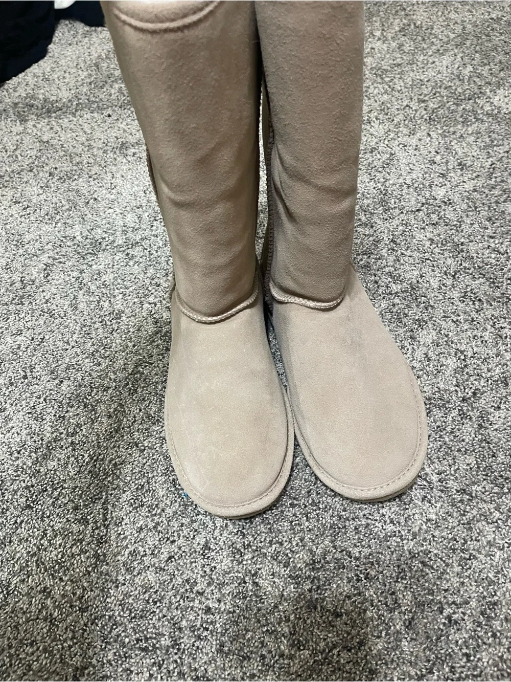 BearPaw Beige Suede Sole Boot